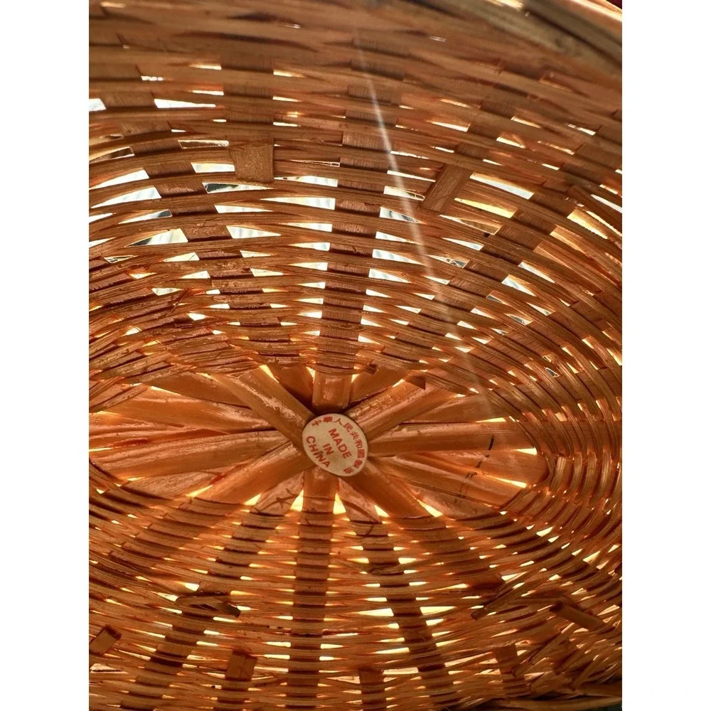 Goose Handled  Wicker Rattan Basket 19